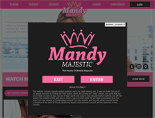 Tablet Screenshot of mandymajestic.com